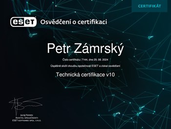ESET Technická certifikace 2024