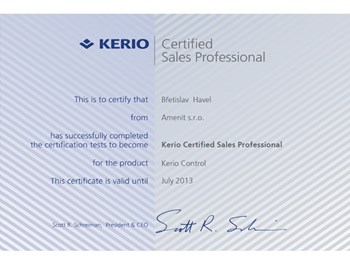 Kerio Control Certified Sales Professional 2011