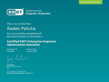 Certified ESET Enterprise Inspector 2022