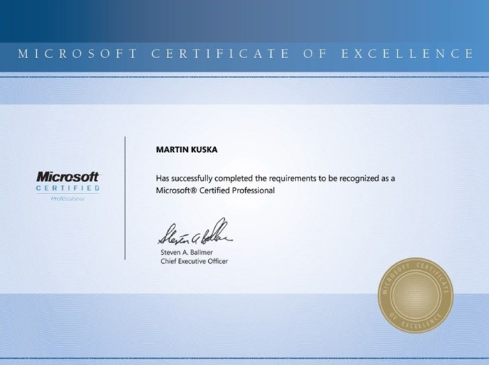 Microsoft Certified Professional 2006