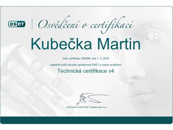 ESET Technická certifikace 2010