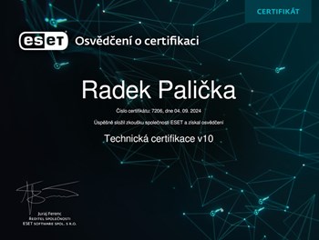 ESET Technická certifikace 2024