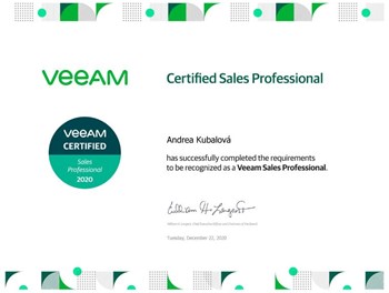 Veeam Technical Sales Professional 2020
