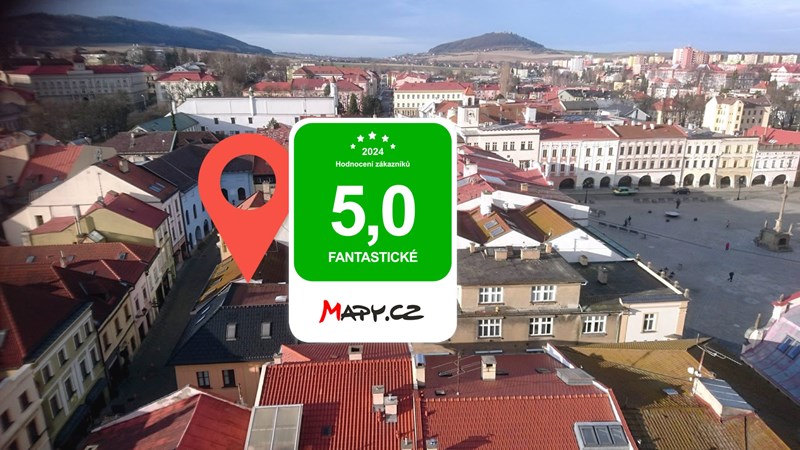 Jsme mezi nejlépe hodnocenými na Mapy.cz!