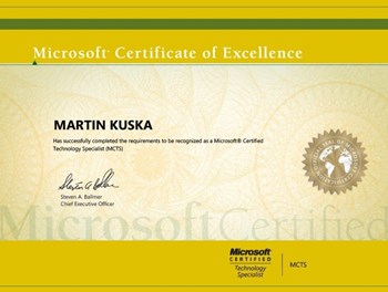 Microsoft Certified Technology Specialist 2009