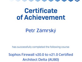 Sophos Firewall Certified Architect Delta 2025
